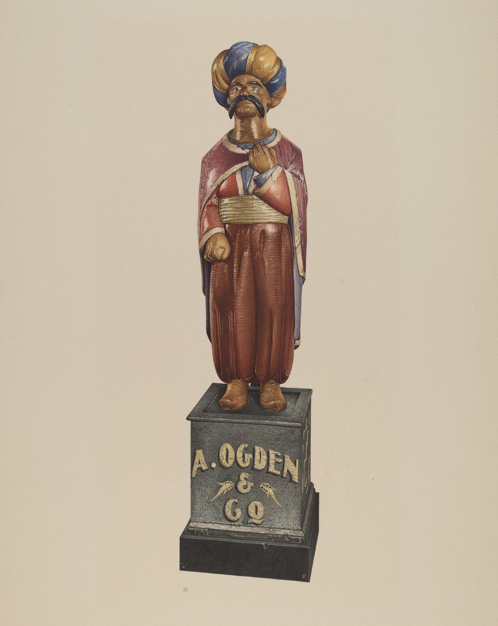 Cigarraffärsfigur av Robert Pohle