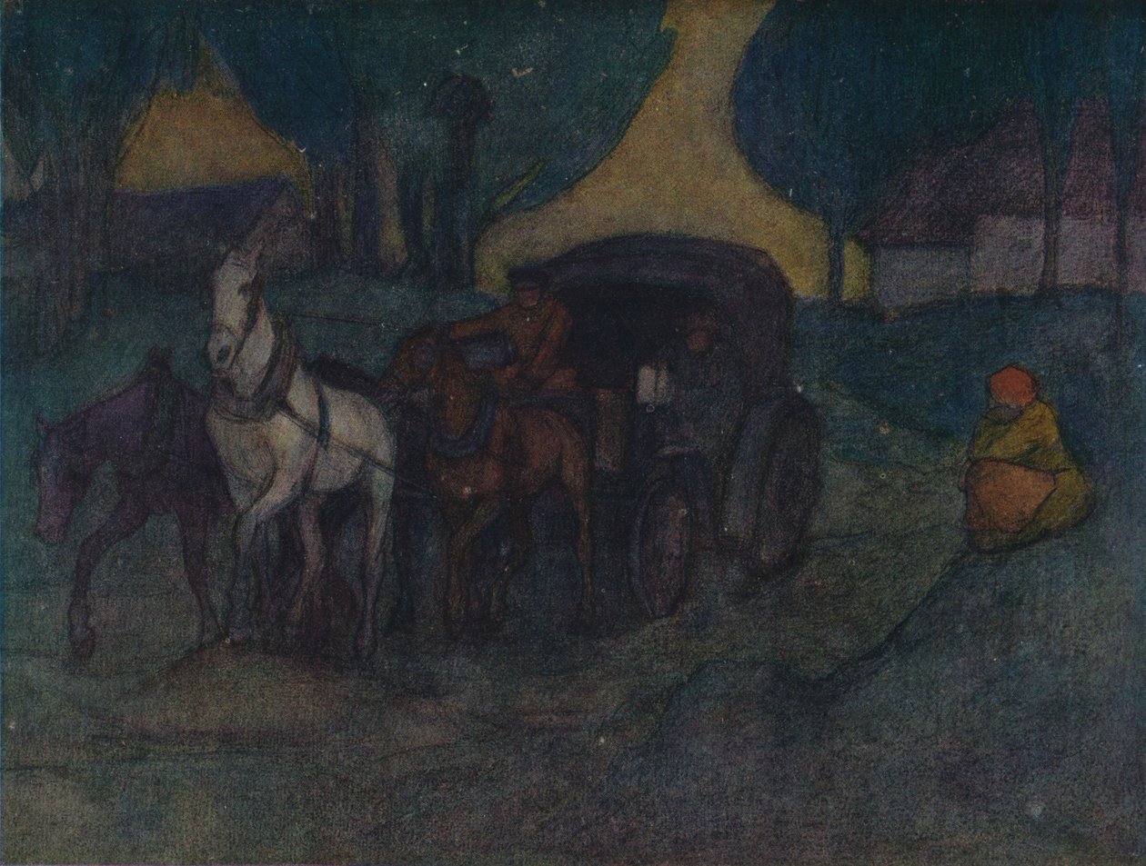 En landsväg i Polen, c1901, 1905 av Robert Polhill Bevan
