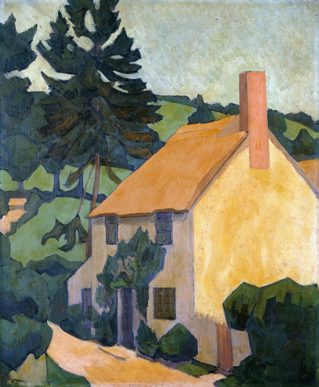 Devon Cottage, ca 1920-24 av Robert Polhill Bevan
