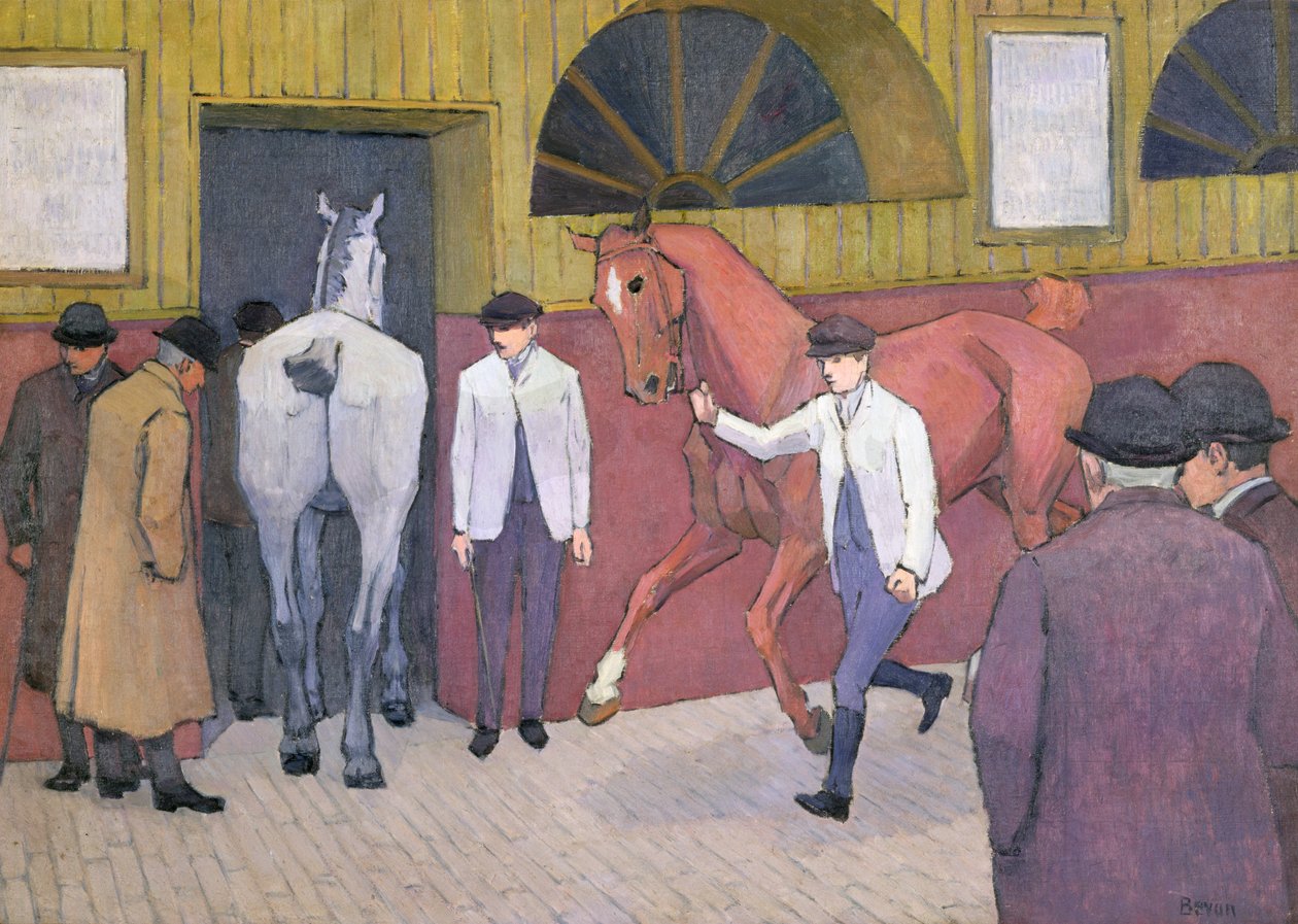 The Horse Mart av Robert Polhill Bevan