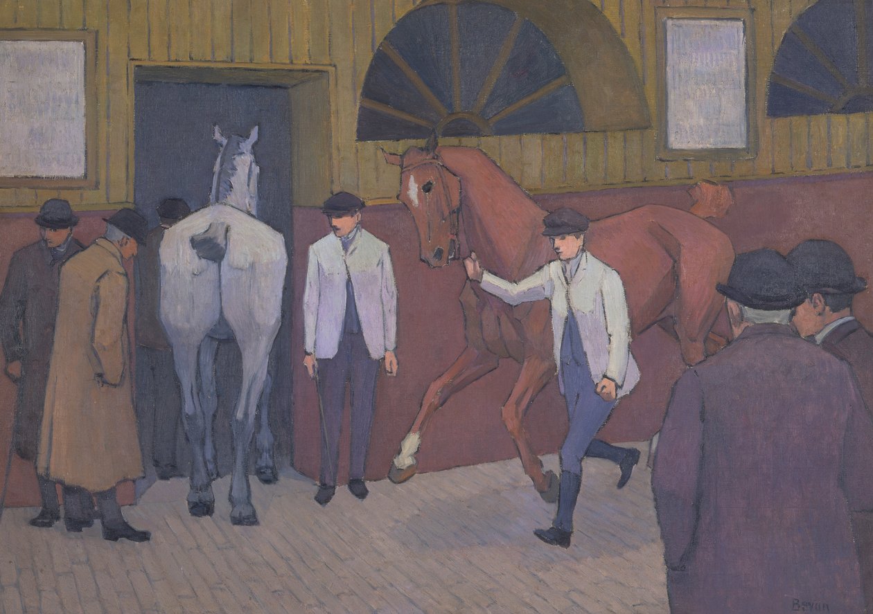 The Horse Mart av Robert Polhill Bevan