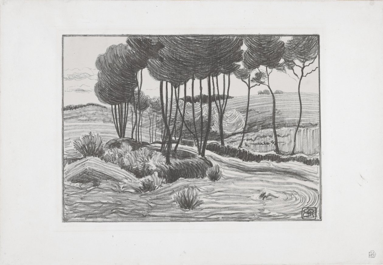 Poplarna av Robert Polhill Bevan
