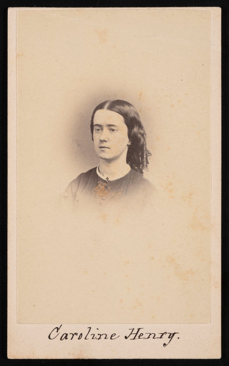 Porträtt av Caroline Henry 1839-1920, mellan 1860 och 1869. av Robert. Robert Addis,RW Addis,Addis