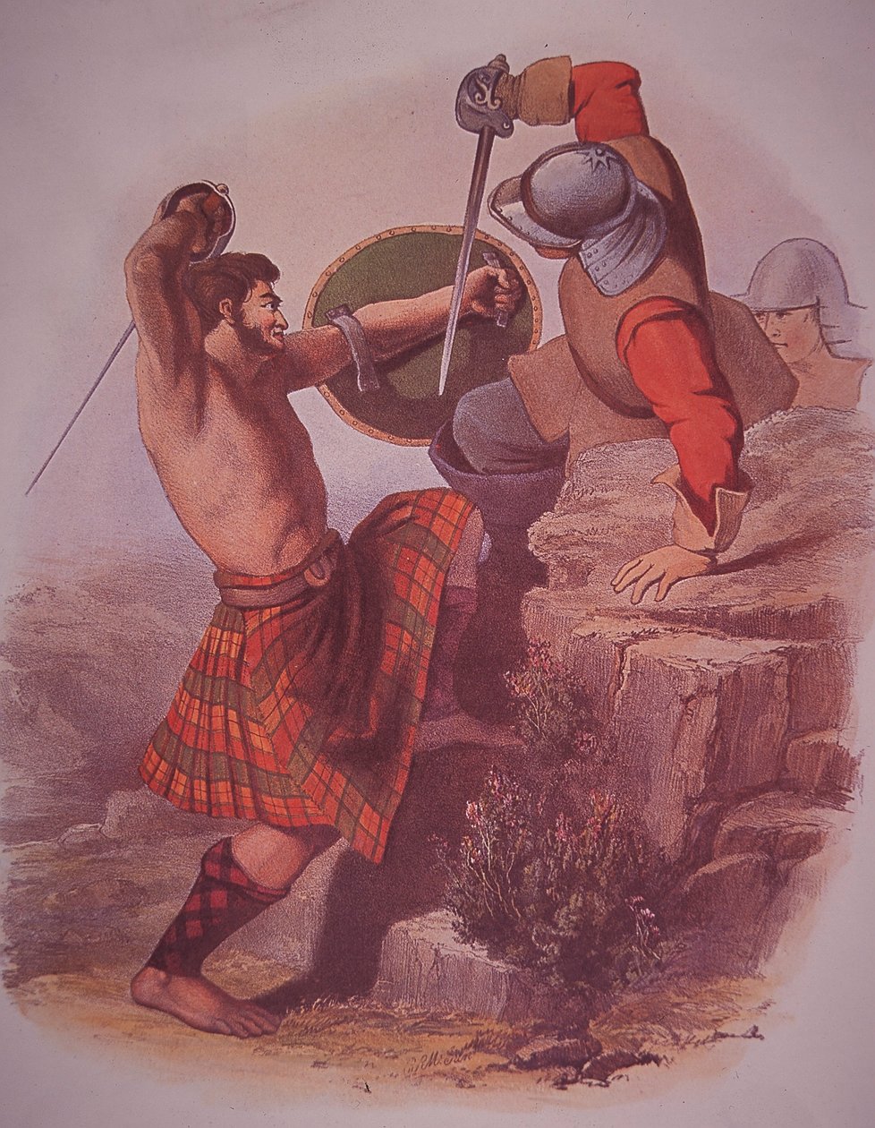 Highland warrior av klanen MacMillan av Robert Ronald (after) McIan