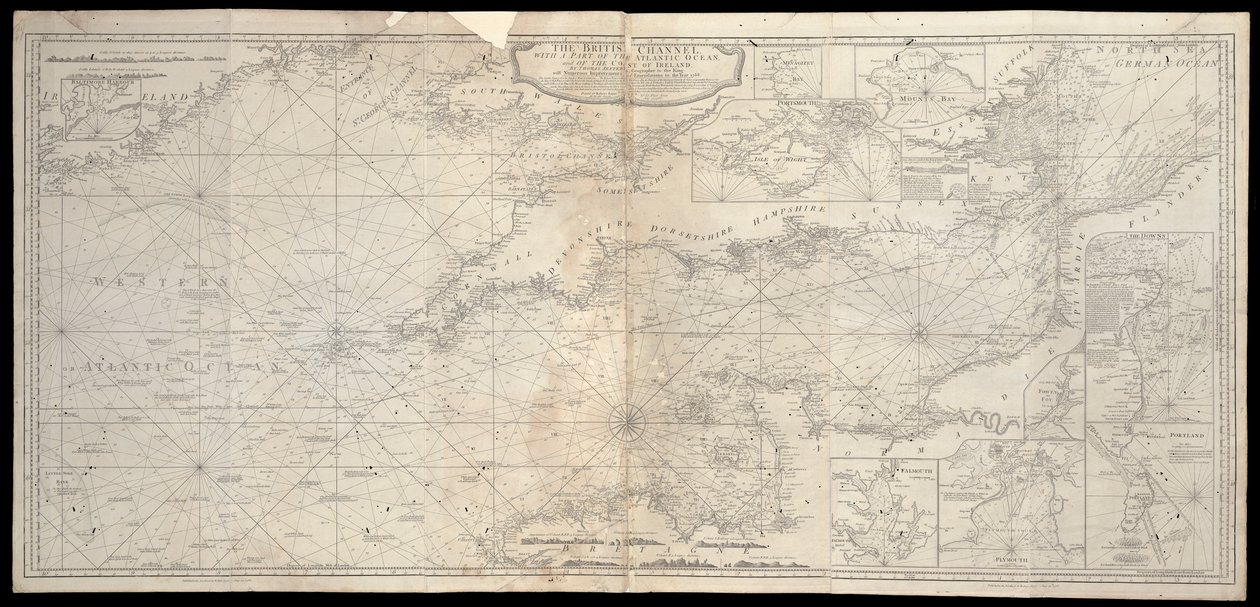 Brittiska kanalen med en del av Atlanten och av Irlands kust av Robert Sayer