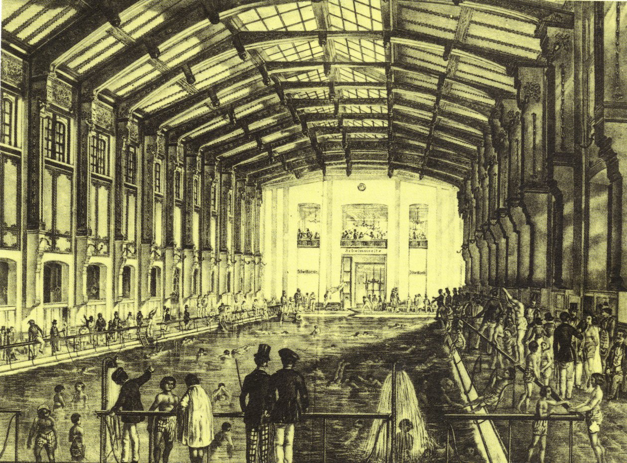 Inomhuspool och danshall Sophienbad, Wien av Robert Schediwy