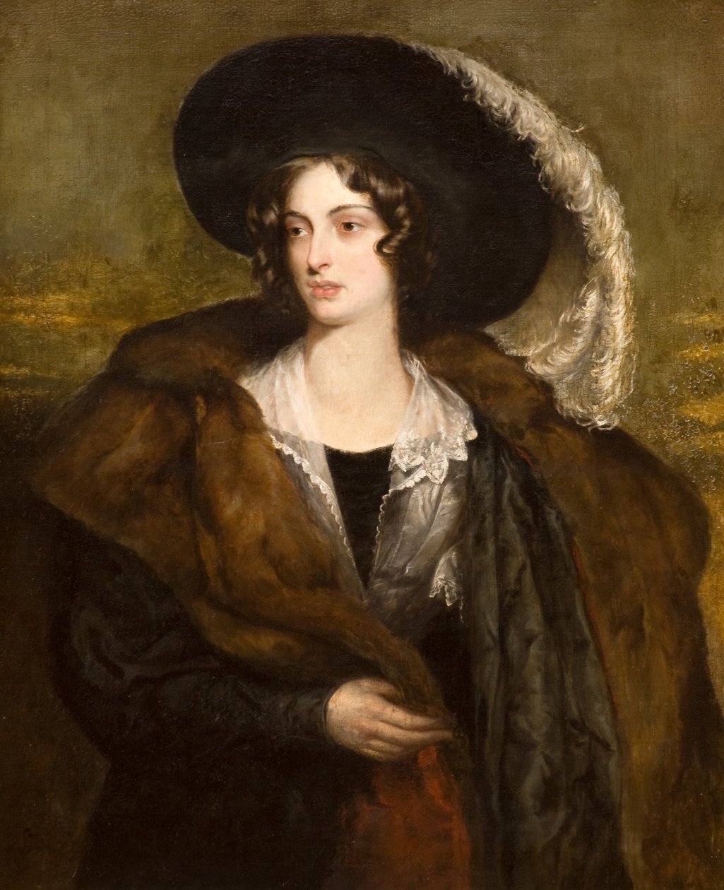Mrs Hester Eliza Duncan (d.1834), c.1823-30 (olja på duk) av Robert Scott Lauder