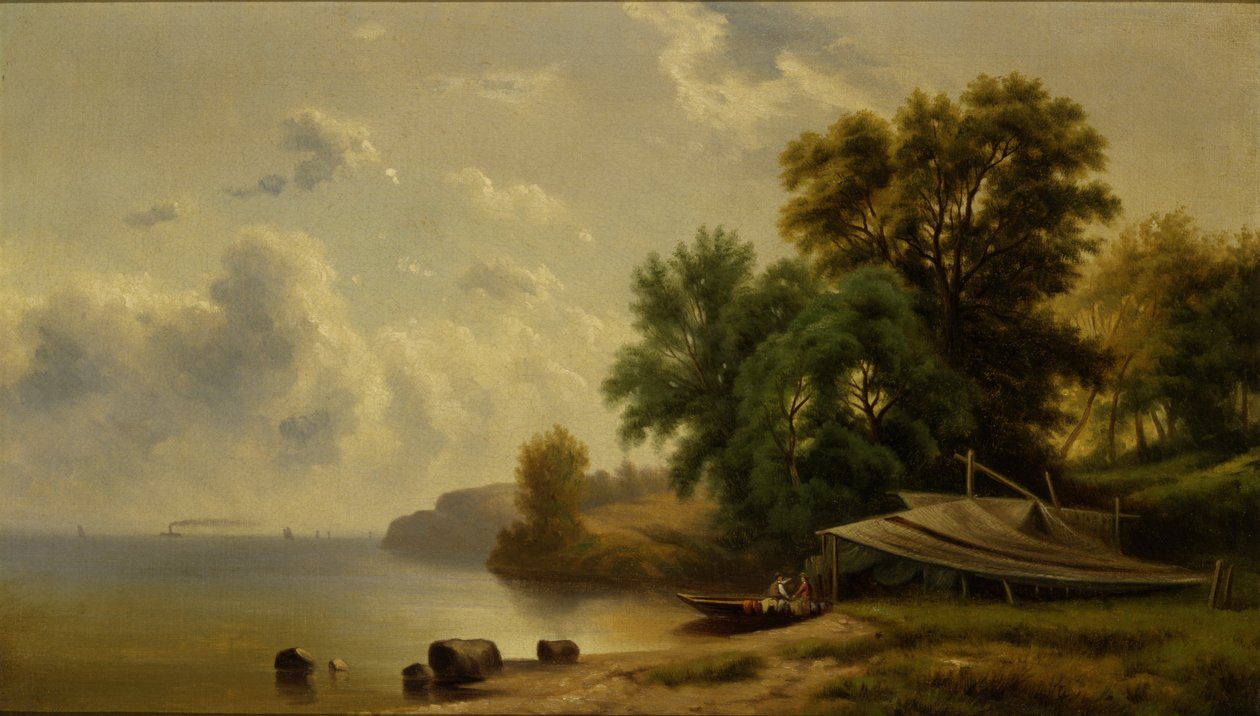 Landskap med Camping, n.d. av Robert Seldon Duncanson
