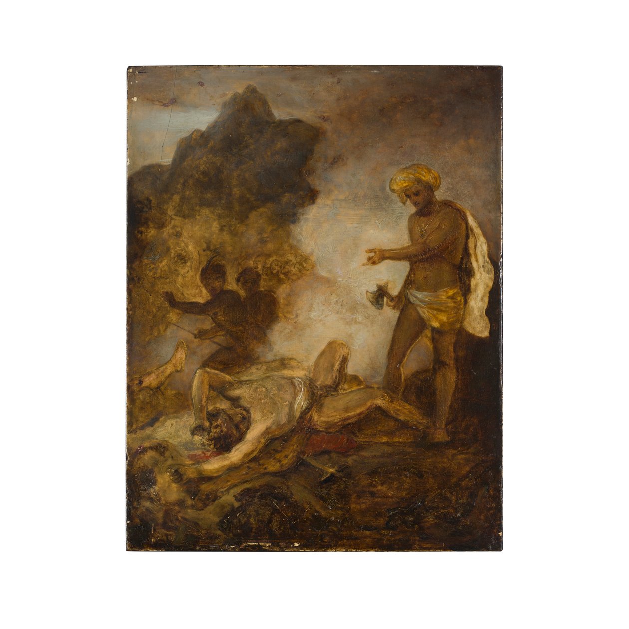 Don Raphael and his Companions Surprised by Corsairs (olja på papper på panel) av Robert Smirke