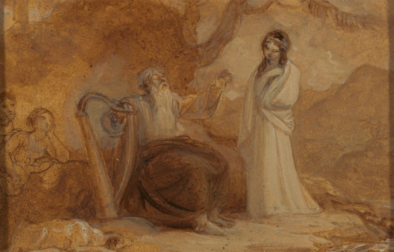 Illustration till Shakespeares ”En vintersaga” eller ”Cymbeline” av Robert Smirke