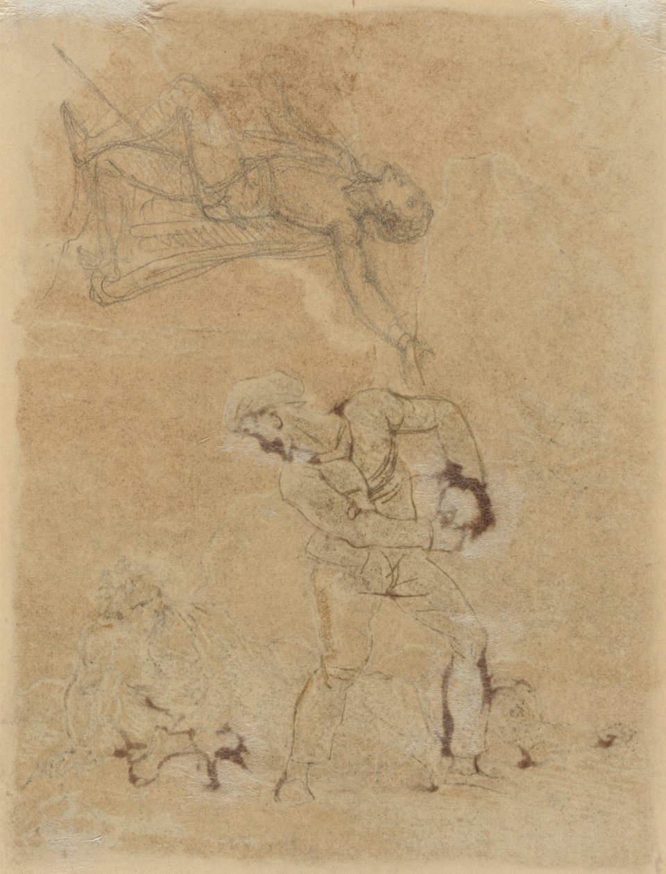 Stephen och Trinculus med Caliban av Robert Smirke