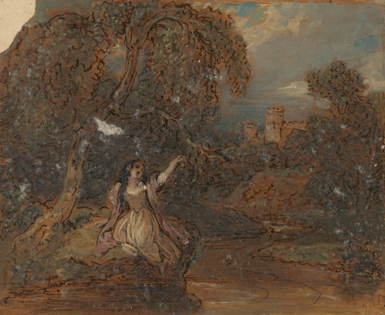 Ophelias död av Robert Smirke