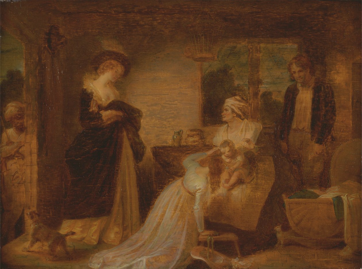 Människans sju åldrar: Spädbarnet, "Som du vill det", II, vii av Robert Smirke