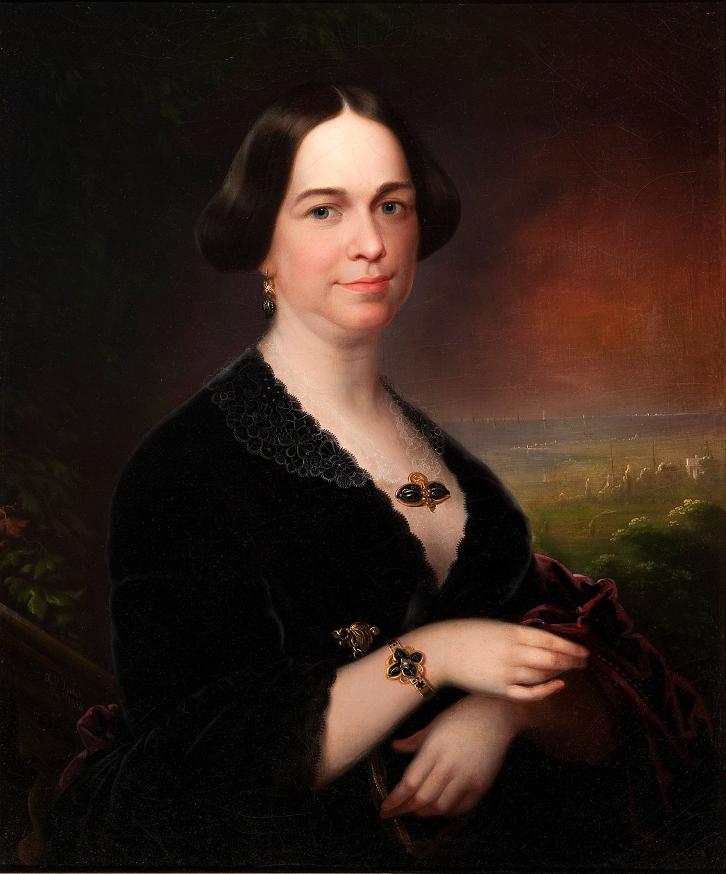 Sally Ann Ross Paynter (olja på duk) av Robert Street