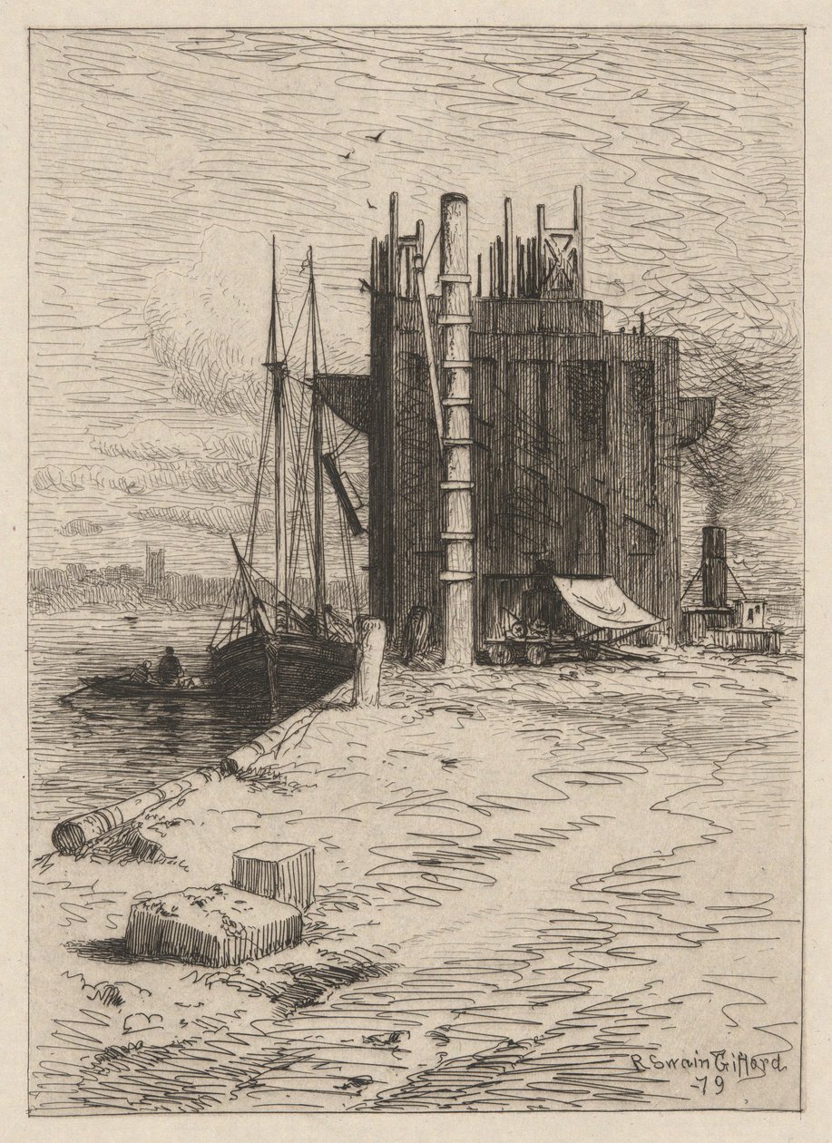 Kolfickor på New Bedford av Robert Swain Gifford
