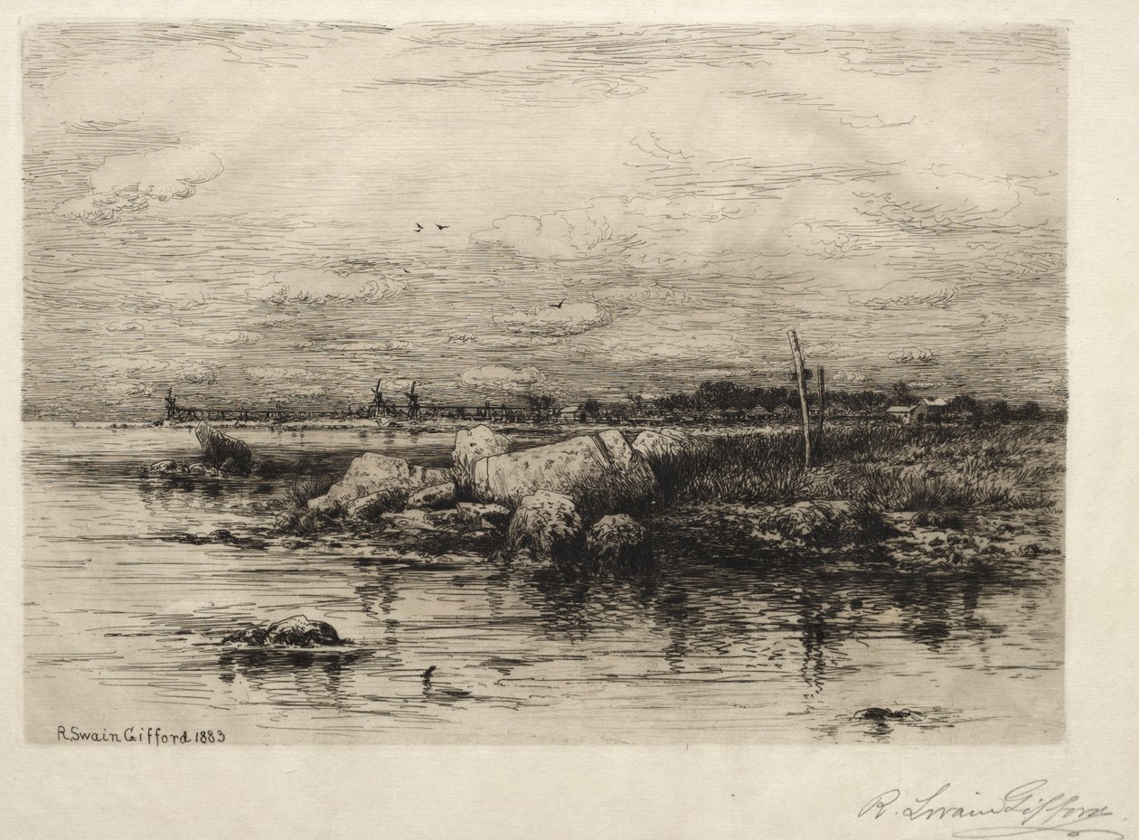 Mynningen av floden Apponaganasett av Robert Swain Gifford
