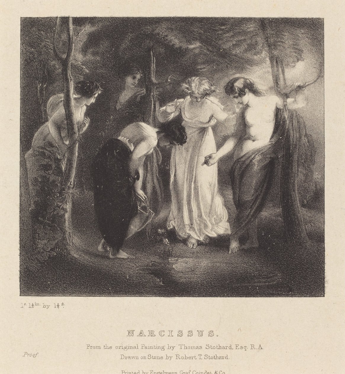 Narciss av Robert T. Stothard after Thomas Stothard