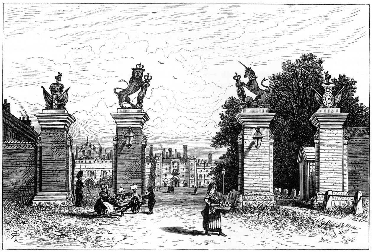 Ingången till Hampton Court Palace, 1880. av Robert Taylor Pritchett