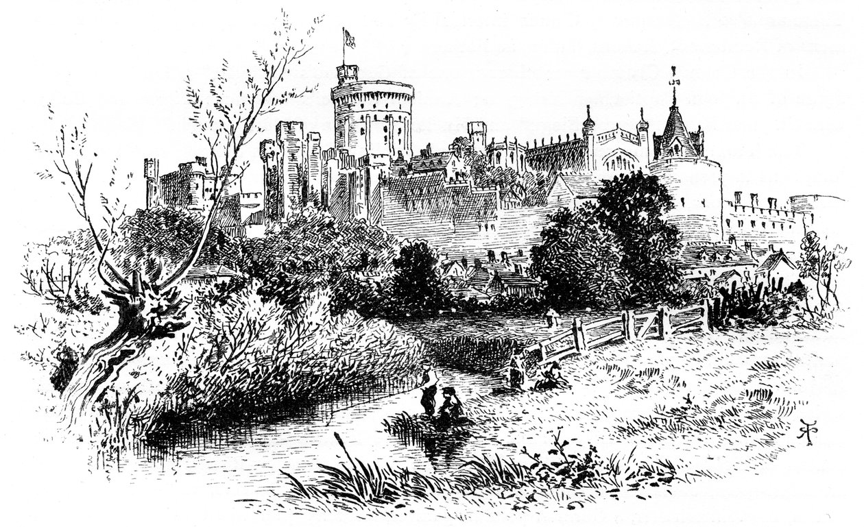 Windsor, från Clewer, 1880. av Robert Taylor Pritchett