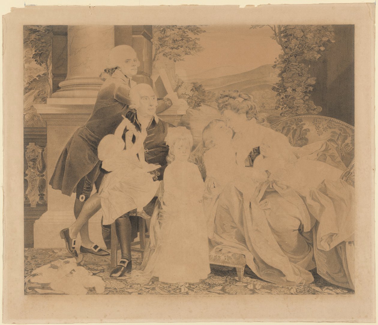 Familjen Copley av Robert Thew after John Singleton Copley
