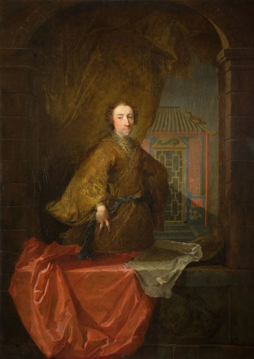 Porträtt av Richard Dicky Bateman, 1741. av Robert Tournieres