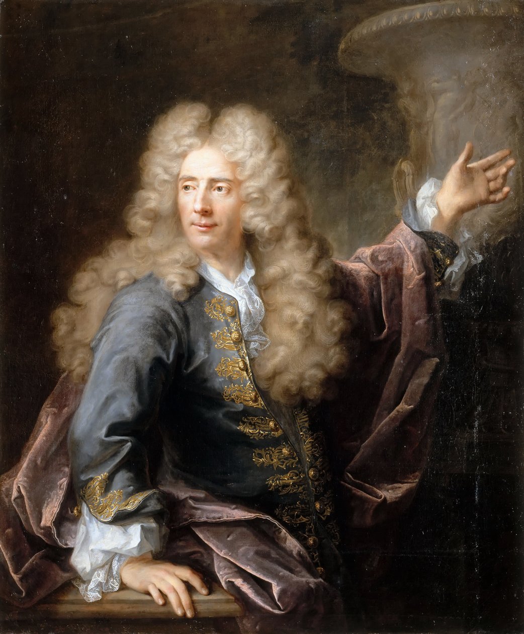 Porträtt av skulptören Jean Cornu 1650-1715 av Robert Tournieres