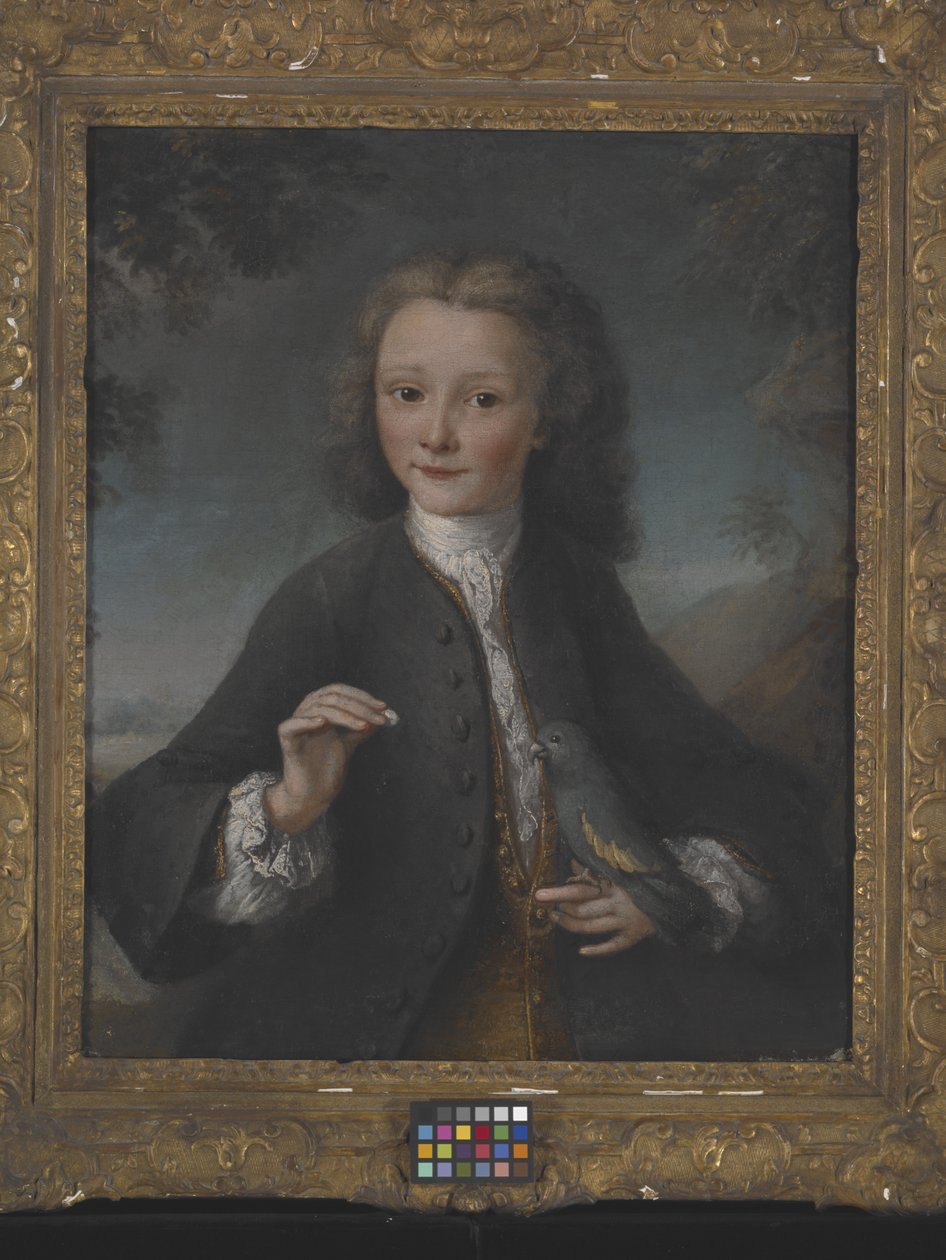 Voltaire At Age 13 (olja på duk) av Robert Tournieres