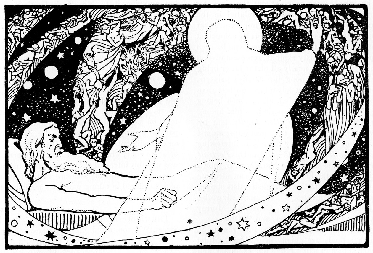 Teckning till Jobs bok, 1913. av Robert Traill Rose