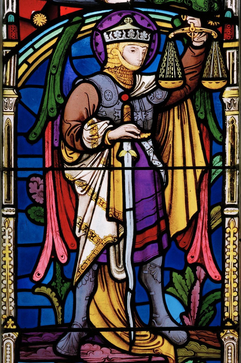 The Last Judgement, detalj, The Weiher of Souls, 1863 (målat glas) av Robert Turnill Bayne