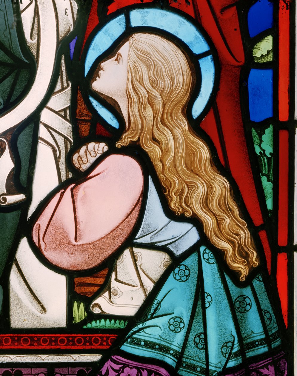 Lazarus syster, 1864 (målat glas) av Robert Turnill Bayne