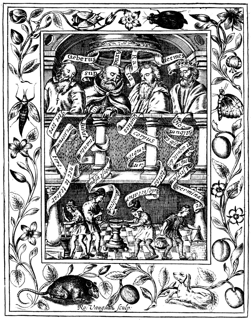 De fyra stora alkemisterna, 1652 av Robert Vaughan