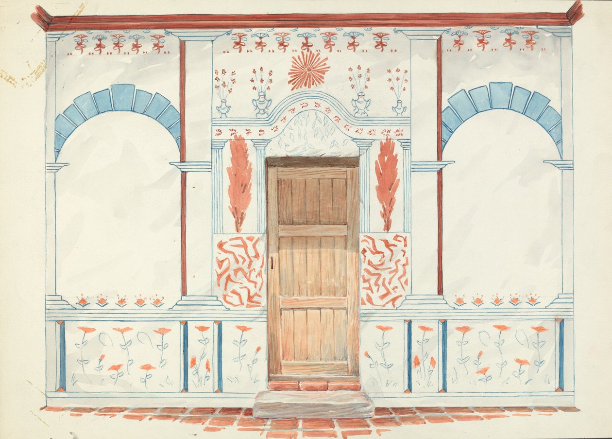Restaureringsritning av Robert W.R. Taylor