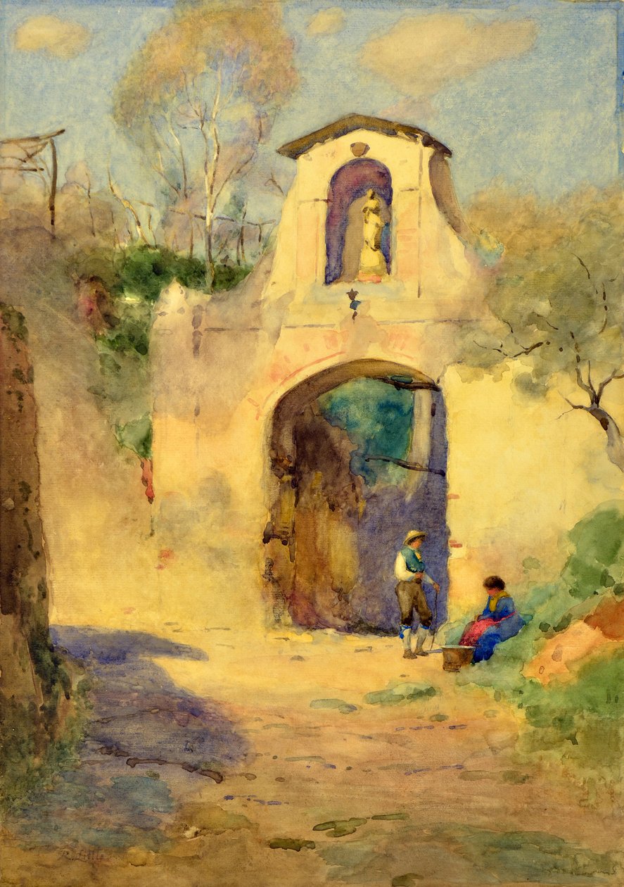 The Archway, Spanien (akvarell) av Robert W. Little
