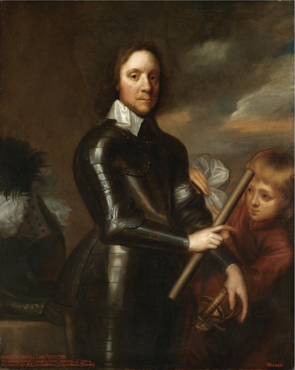 Porträtt av Oliver Cromwell 1599-1658 av Robert Walker