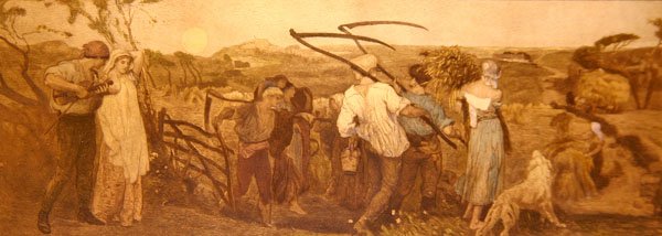 Harvest Moon, ca 1883 (handfärgad etsning på papper) av Robert Walker Macbeth