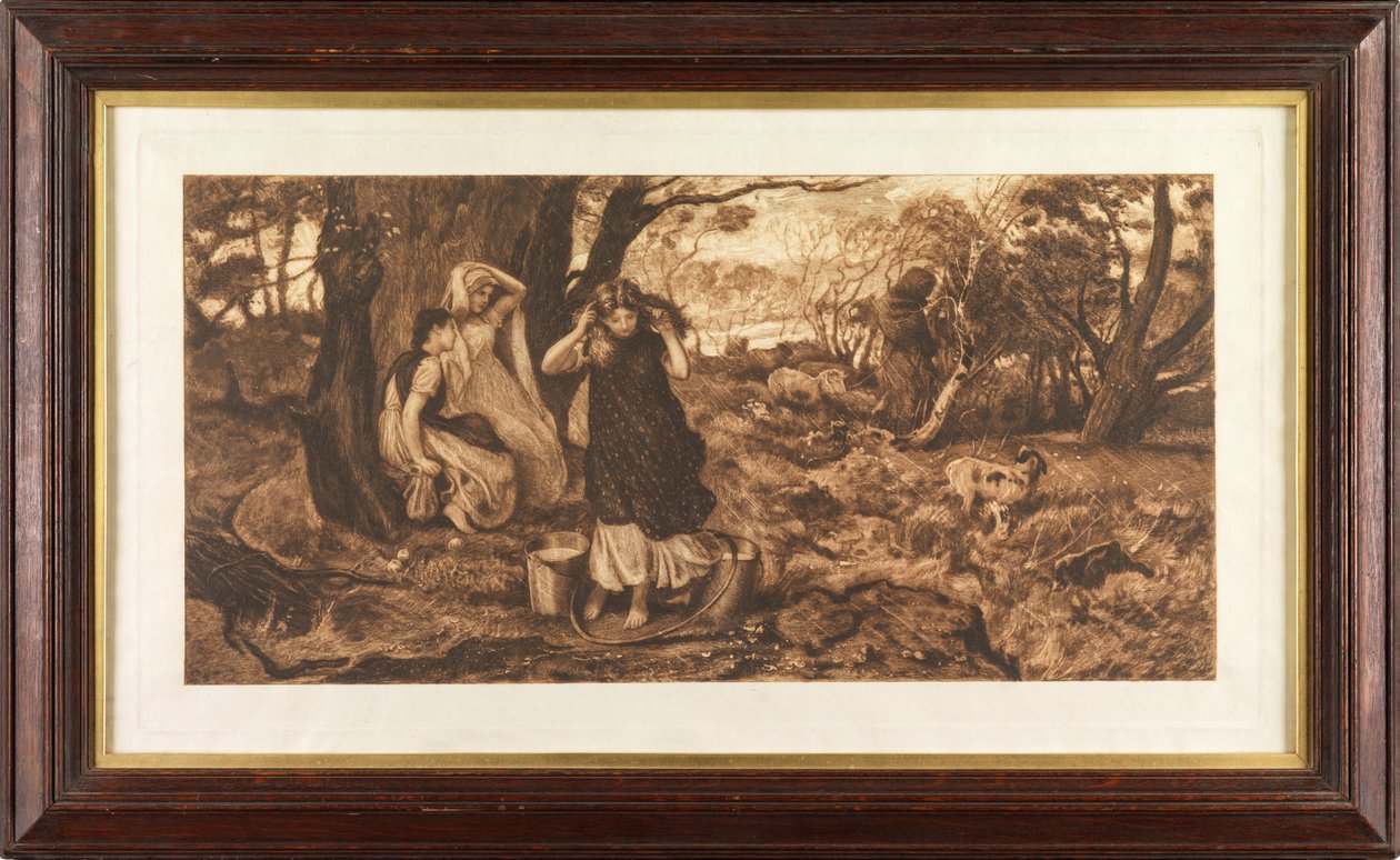 Endast en dusch (etsning) av Robert Walker Macbeth