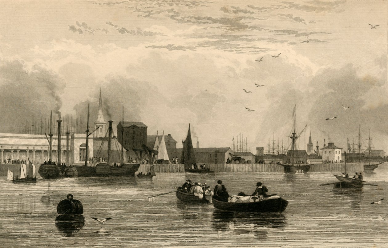 Liverpool, från Mersey, nr III..., c1830. av Robert Wallis