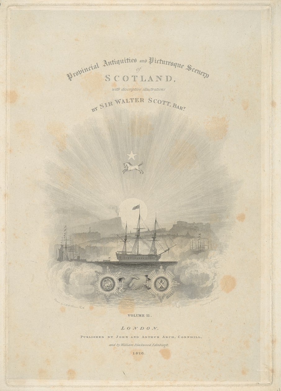 Titelsida: Provincial Antiquities and Picturesque Scenery of Scotland, Volym II av Robert Wallis