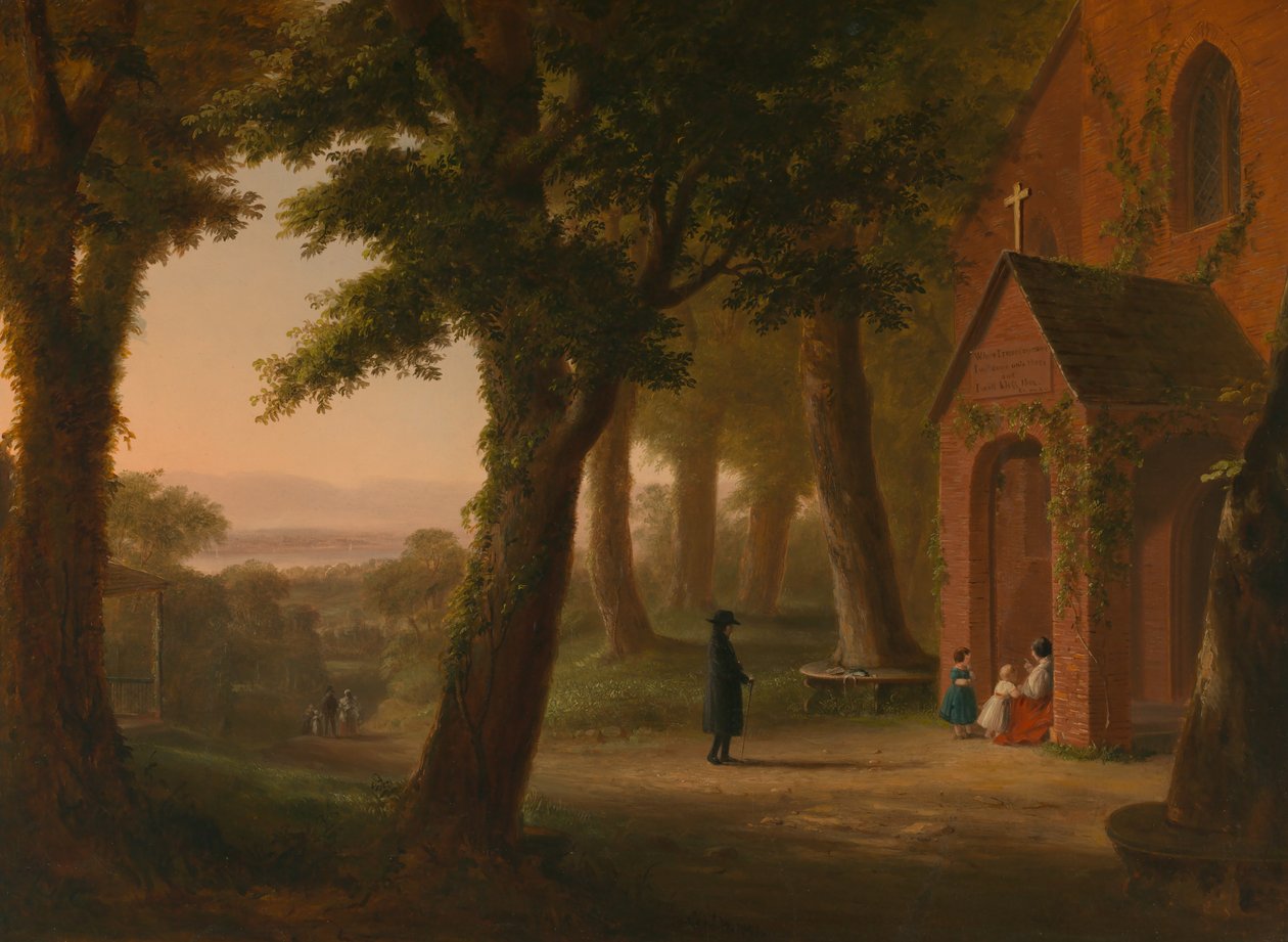 De heliga oskyldigas kyrka, Highland Falls, New York av Robert Walter Weir