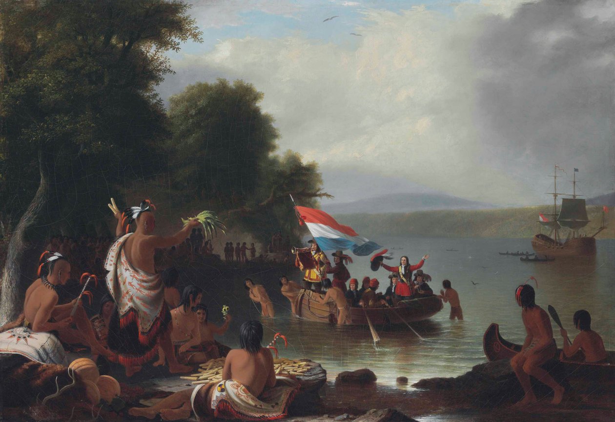 Landning av Henry Hudson av Robert Walter Weir
