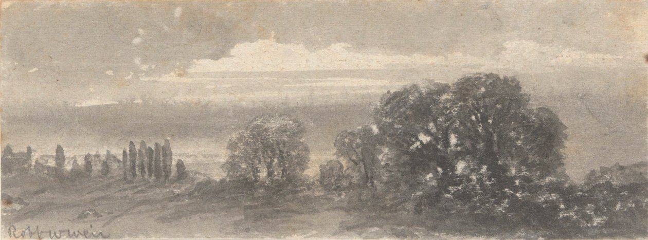 Landskap - Träd av Robert Walter Weir