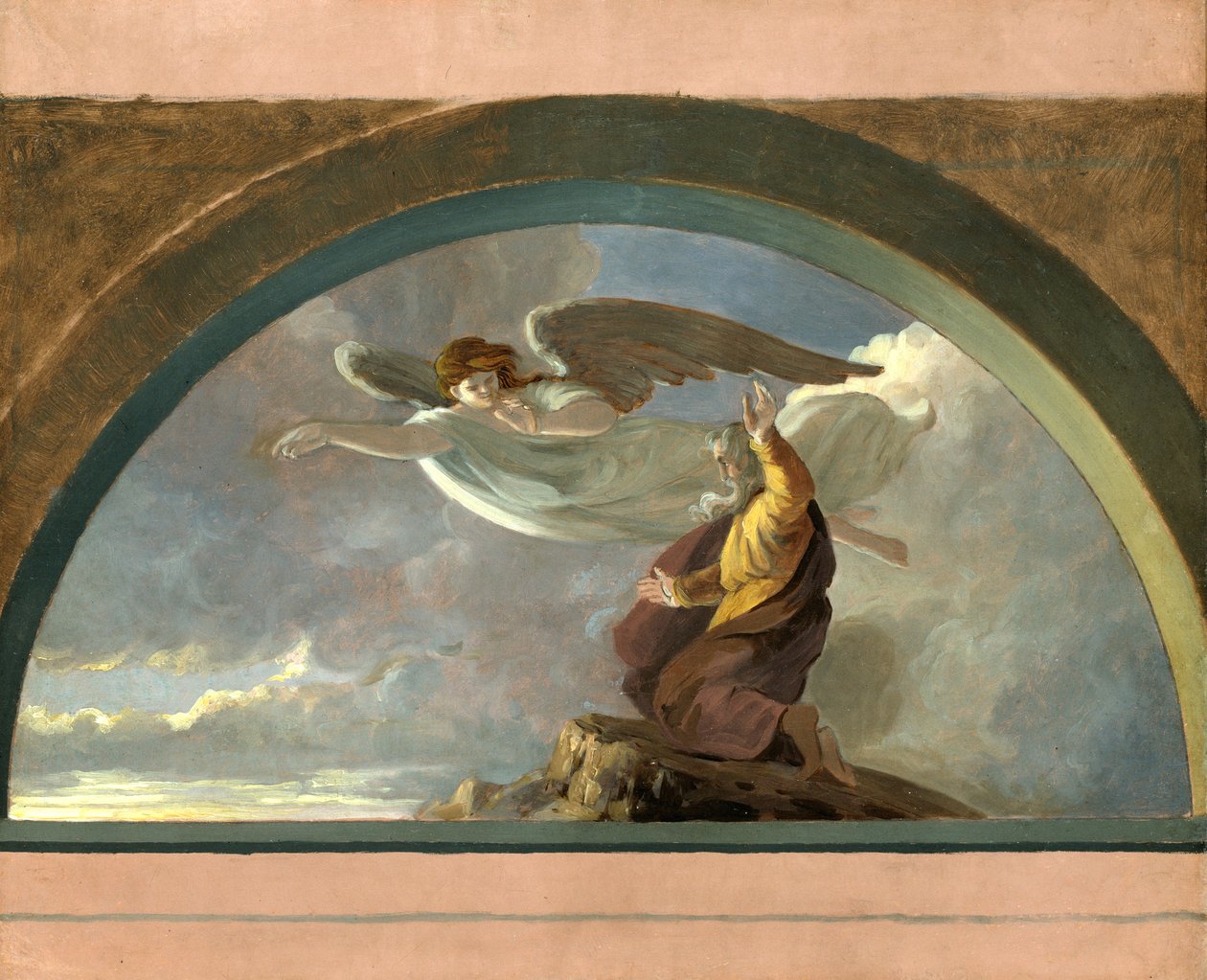 Moses tittar på det utlovade landet, ca. 1860-1865. av Robert Walter Weir
