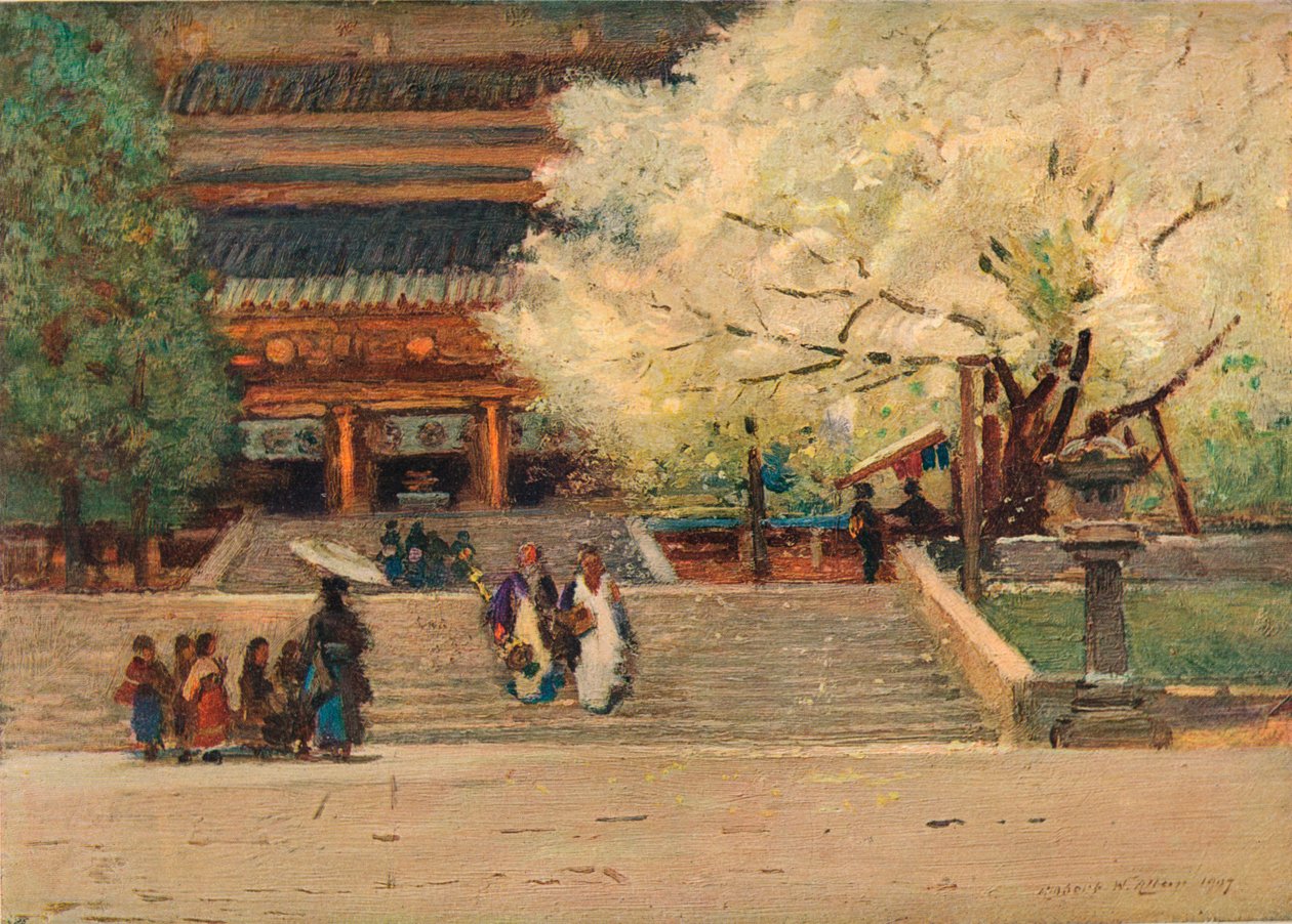 Templet i Nikko, Japan, c1908 av Robert Weir Allan