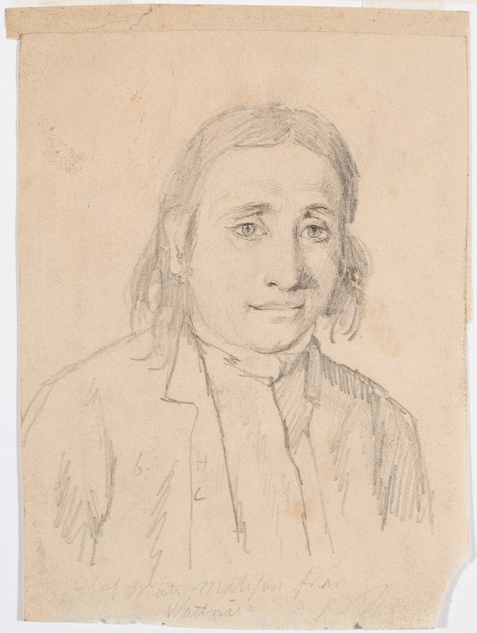 Manlig byst av Robert Wilhelm Ekman