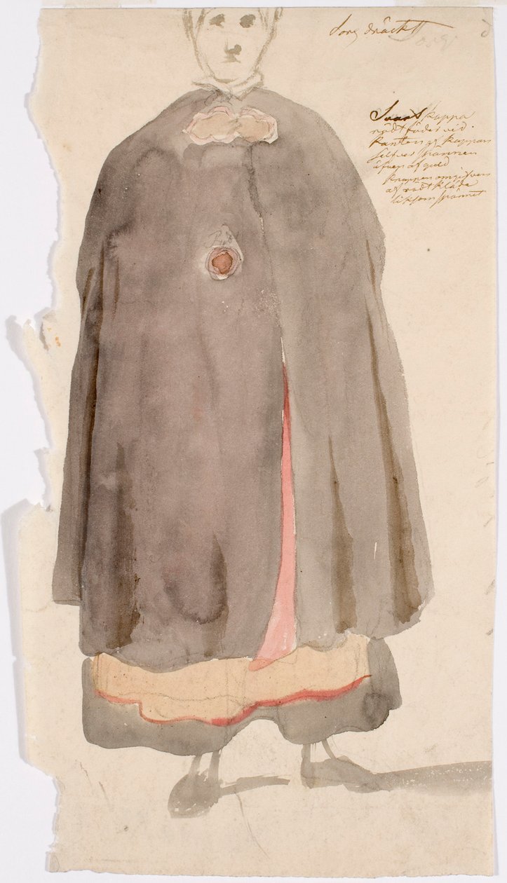 Stående bondekvinna av Robert Wilhelm Ekman