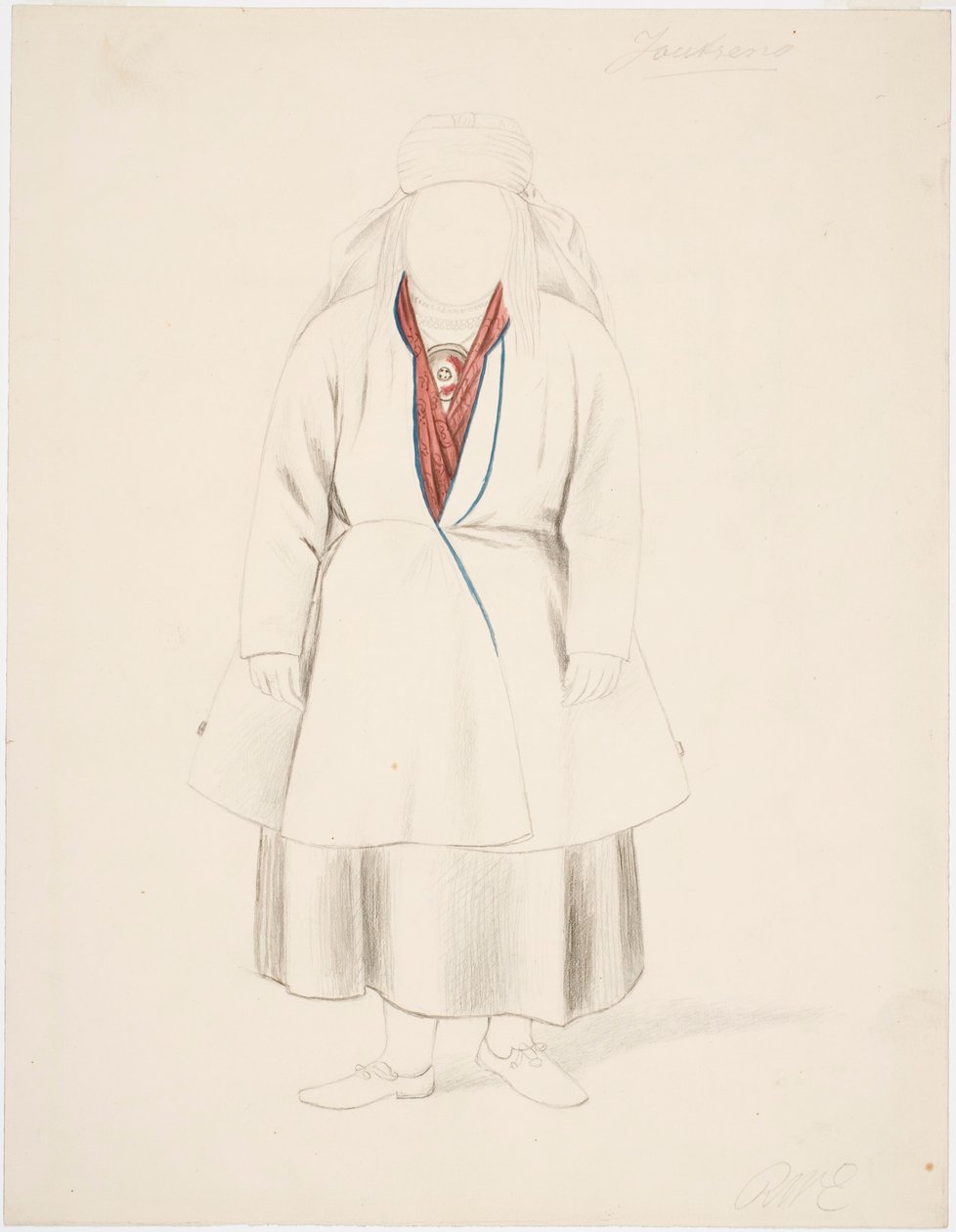 Stående bondekvinna från Joutseno av Robert Wilhelm Ekman