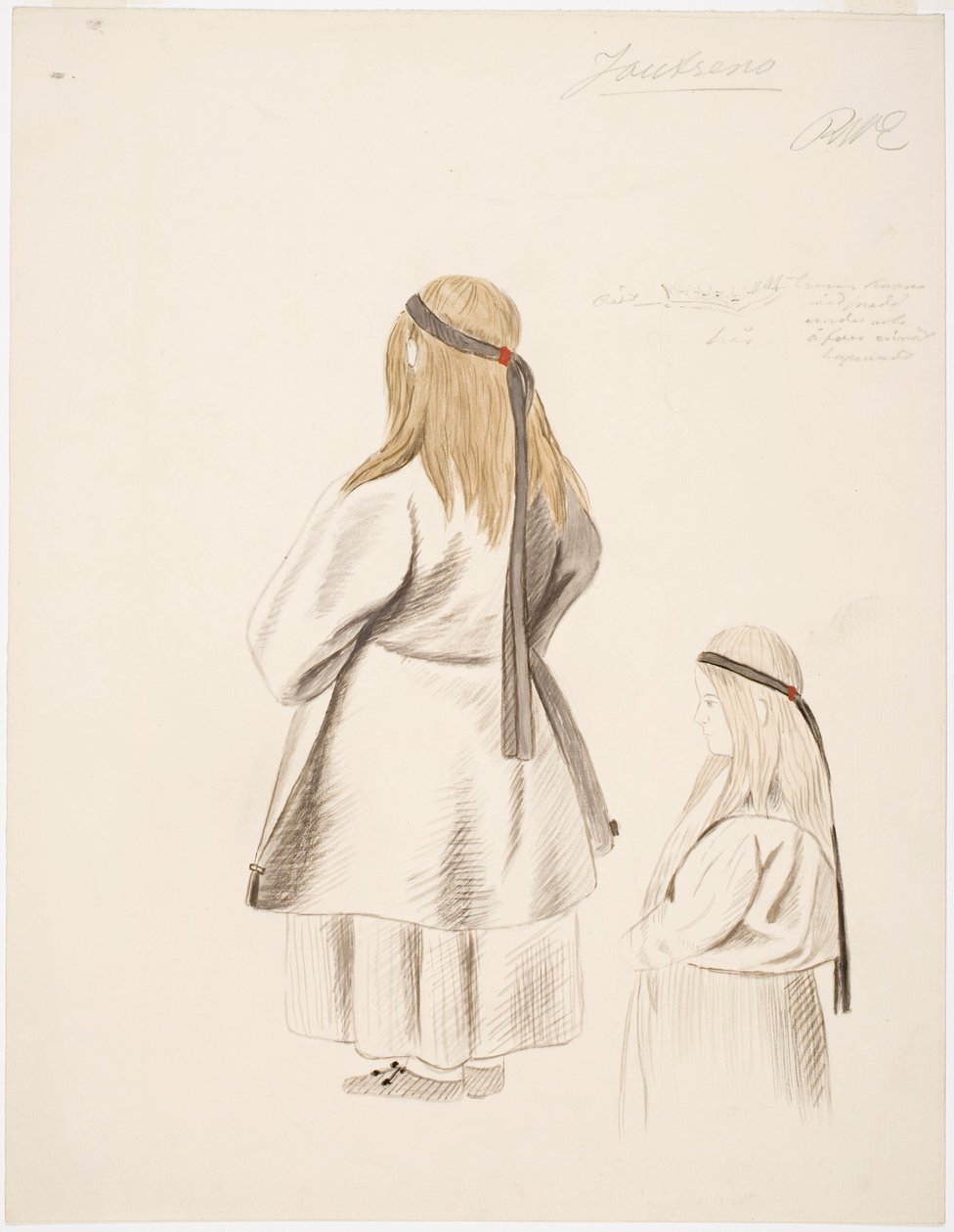 Bondekvinna och flicka från Joutseno av Robert Wilhelm Ekman