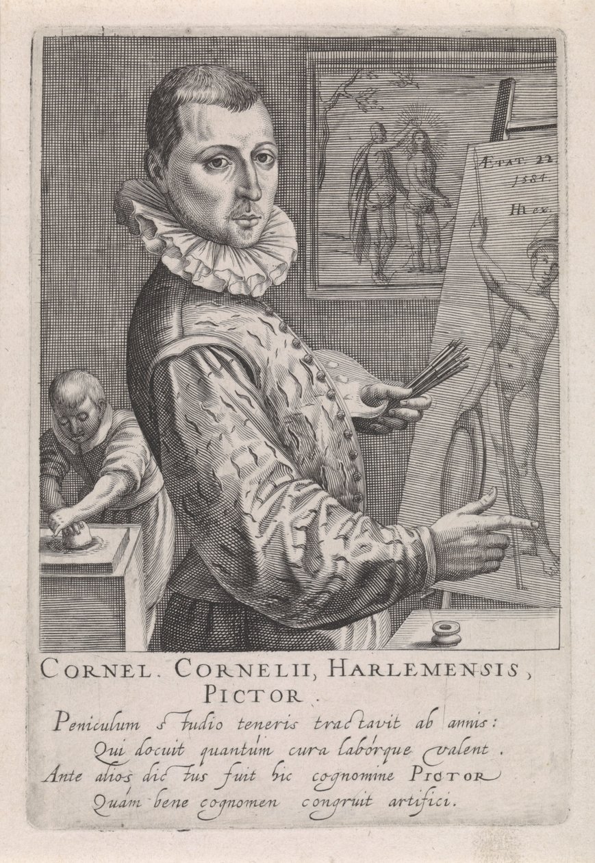 Porträtt av Cornelis Cornelisz. från Haarlem av Robert Willemsz de Baudous