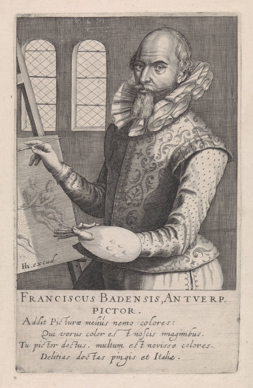 Porträtt av Frans Badens av Robert Willemsz de Baudous