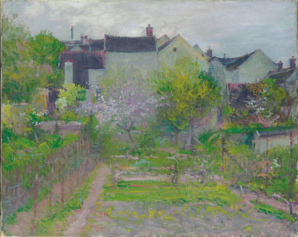 Grez-sur-Loing (olja på duk) av Robert William Vonnoh